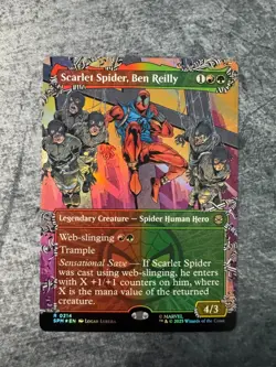Scarlet Spider, Ben Reilly (Borderless) - Marvel's Spider-Man (0214) - NM Foil - Image 1