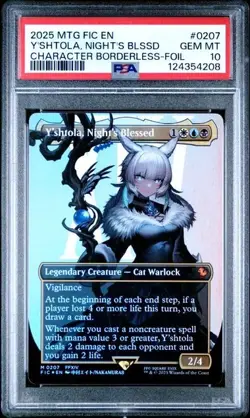 PSA 10 GEM MT Y'Shtola Night's Blessed FOIL 207 | MTG UB Final Fantasy FIC - Image 1