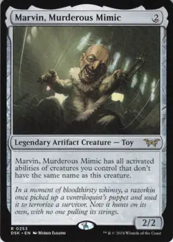 MTG Marvin, Murderous Mimic (253) | NM | Duskmourn: House of Horror {DSK} - Image 1