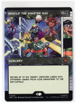 MtG SPM Behold the Sinister Six #221 Borderless Non-Foil - Image 1
