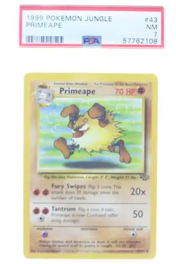 PSA 7 NEAR MINT 1999 Pokemon Jungle Set #43 Primeape !!! - Image 1