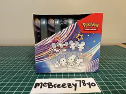 Pokemon TCG Paldean Fates Mini Tin Display Case FACTORY SEALED DISPLAY (10 Tins) - Image 2