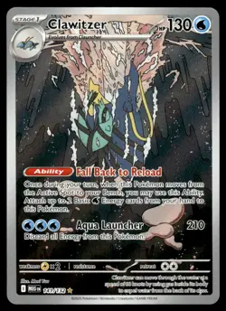 Pokemon TCG Mega Evolutions #141/132 Clawitzer NM - Image 1
