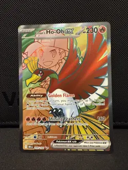 Pokemon TCG Ethan's Ho-Oh EX Ultra Rare Full Art - Destined Rivals 209/182 - Image 1