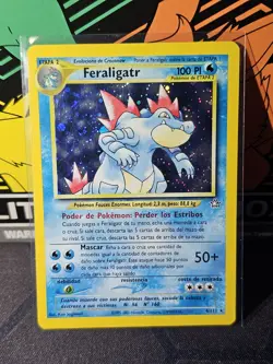 Pokemon TCG Feraligatr Neo Genesis Holo #4/111 LP/DMG Spanish - Image 1