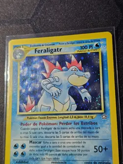 Pokemon TCG Feraligatr Neo Genesis Holo #4/111 LP/DMG Spanish - Image 3
