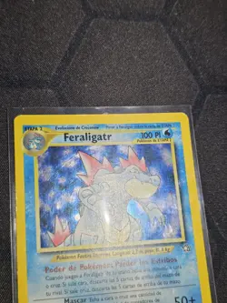 Pokemon TCG Feraligatr Neo Genesis Holo #4/111 LP/DMG Spanish - Image 5
