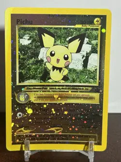 Pokemon Pichu TCG 35/53 Black Star Promo Reverse Holo SOME SUN FADE LP/nm - Image 1