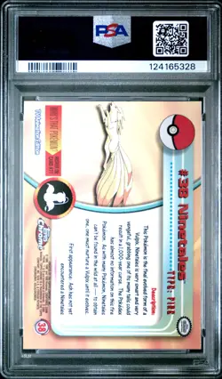 2000 TOPPS CHROME POKEMON T.V. #38 NINETALES PSA 10 - Image 2