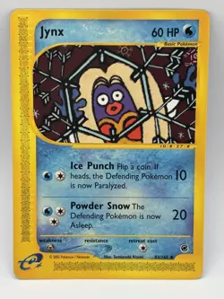 Pokemon Expedition Jynx 83/165 Uncommon Regular Vintage E-Reader NM - Image 1