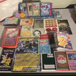 Pokemon TCG Starter Gift Box, Sealed 150+ Graded Jumbo Sleeves Dice Mewtwo - Image 1