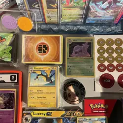Pokemon TCG Starter Gift Box, Sealed 150+ Graded Jumbo Sleeves Dice Mewtwo - Image 4