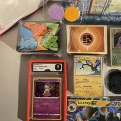Pokemon TCG Starter Gift Box, Sealed 150+ Graded Jumbo Sleeves Dice Mewtwo - Image 5