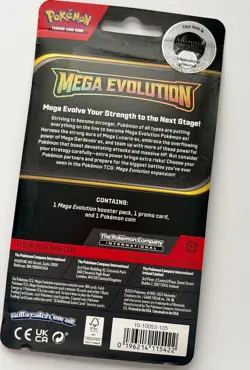 Pokemon TCG Mega Evolution Blister Pack | Drifblim Holo Promo Coin | Sealed - Image 2