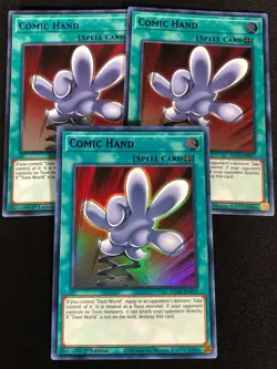Yugioh Comic Hand DLCS-EN077 1st Ultra x3 (NM) - Image 1