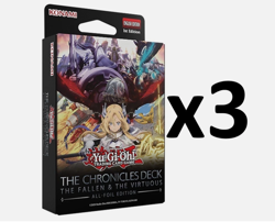 Yugioh The Chronicles Deck: The Fallen & The Virtuous All-Foil 3-Deck Set - Image 1