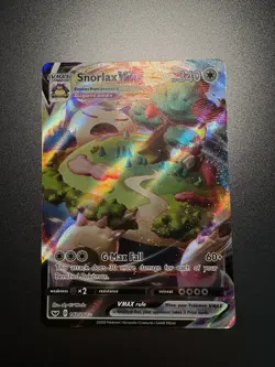 Pokemon Snorlax VMAX Full Art Ultra Rare Card 142/202 Sword & Shield Base Set - Image 2