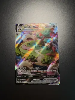 Pokemon Snorlax VMAX Full Art Ultra Rare Card 142/202 Sword & Shield Base Set - Image 5