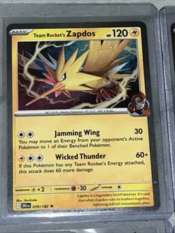 Team Rocket's Zapdos - Cosmos Holo Promo Pokemon Card DRI 070/182 x4 - Image 2