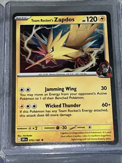 Team Rocket's Zapdos - Cosmos Holo Promo Pokemon Card DRI 070/182 x4 - Image 3
