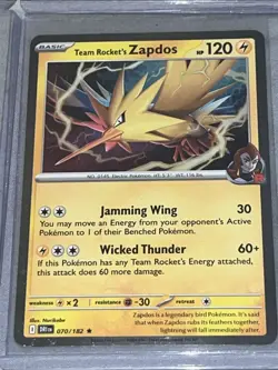 Team Rocket's Zapdos - Cosmos Holo Promo Pokemon Card DRI 070/182 x4 - Image 5