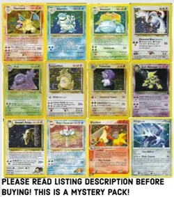 Pokemon Vintage Mystery Pack 7 Cards Ultra Rare Double Holos Hits Repack - Image 1