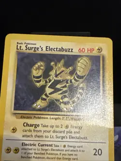 Pokemon Card Lt. Surge's Electabuzz 27/132 Gym Heroes Non Holo Rare Played - Image 3