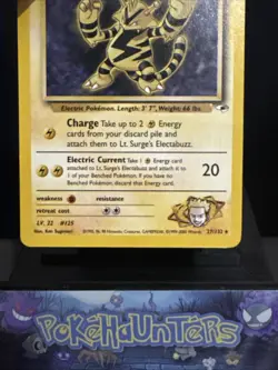 Pokemon Card Lt. Surge's Electabuzz 27/132 Gym Heroes Non Holo Rare Played - Image 4