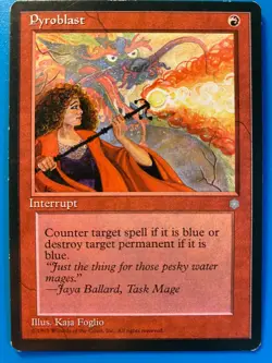 MTG 1x Pyroblast Ice Age Pauper Legacy Magic the Gathering Card x1 LP - Image 1