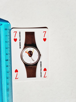 MIMMO PALLADINO SWATCH WATCH COLLECTORS' CARD CARTA ANNI 90 ORIGINAL VINTAGE - Image 1