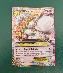 Mega M Mewtwo EX 64/162 Ultra Rare XY Breakthrough Pokemon Card 2016 Edition - Image 1