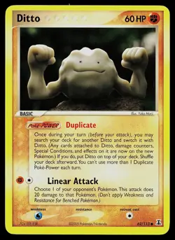 Pokemon Card - Ditto Geodude Delta Species 62/113 Non Holo - Image 1