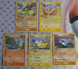 Delta Species Mixed Lot - 5 Non Holo Pokemon Cards - EX Era Vintage - MP - Image 1