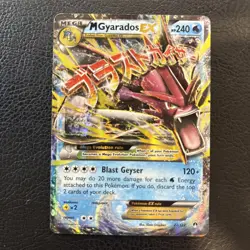 Pokemon Mega Gyarados EX TCG Holo Ultra Rare Card Breakpoint 27/122 Pokemon TCG - Image 1