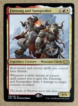 Burn Commander Deck with Firesong and Sunspeaker - MTG, Magic Cards - Image 1