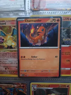 Pokemon TCG Charmander 047 English Holo Black Star Promo Card 151 NM - Image 1