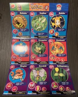 BURGER KING POKEMON MASTER TRAINER CARDS, UNCUT SHEET # 08, CHARIZARD - Image 1