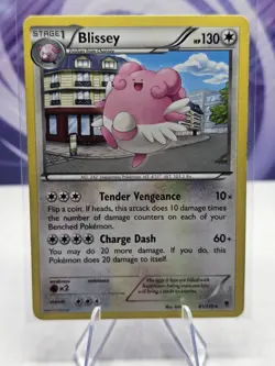 Blissey XY - Phantom Forces 81/119 NON-HOLO Rare Pokemon Card - Image 1