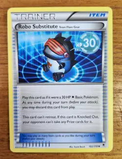 Uncommon Robo Substitute Pokemon Trainer Card, Phantom Forces Set 102/119 - Image 1