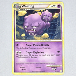 Weezing 34/123 Heartgold & Soulsilver Regular Rare Pokemon Card TCG English HP - Image 1
