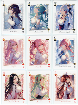 ❤STAR LOVE POKER Goddess Story Anime Waifu PLAYING CARDS SEALED SET OF 54 Cards - Image 4