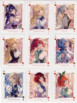 ❤STAR LOVE POKER Goddess Story Anime Waifu PLAYING CARDS SEALED SET OF 54 Cards - Image 5