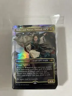 Shiko and Narset, Unified Foil Borderless Foil - TDC 0007 NM - MTG Magic - Image 2