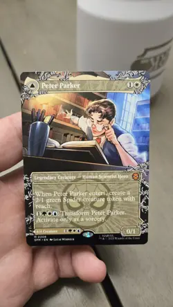 Peter Parker, Amazing Spider-Man Borderless Mythic 0208 SPM MTG Non Foil - Image 1