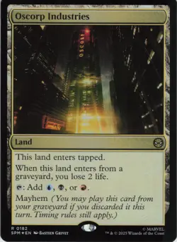 Oscorp Industries R Marvel's Spider-Man 182 NM Foil MTG - Image 1