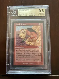 SNEAK ATTACK Magic the Gathering Urza's Saga BGS 9.5 MTG Red - Image 1