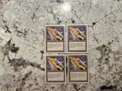 Mtg Black Vise x4 - Magic the Gathering The Rack Revised Black Vise Playset HP - Image 1