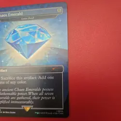 Chaos Emerald - Lotus Petal - MTG 7033 Blue Emerald - Secret Lair Drop -NM Foil - Image 2