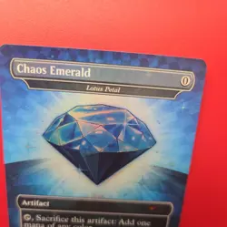 Chaos Emerald - Lotus Petal - MTG 7033 Blue Emerald - Secret Lair Drop -NM Foil - Image 4