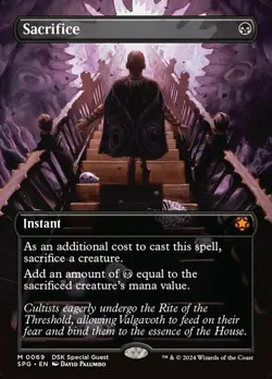 [1x] Sacrifice - Borderless Near Mint, English Special Guest MTG Magic - Image 1